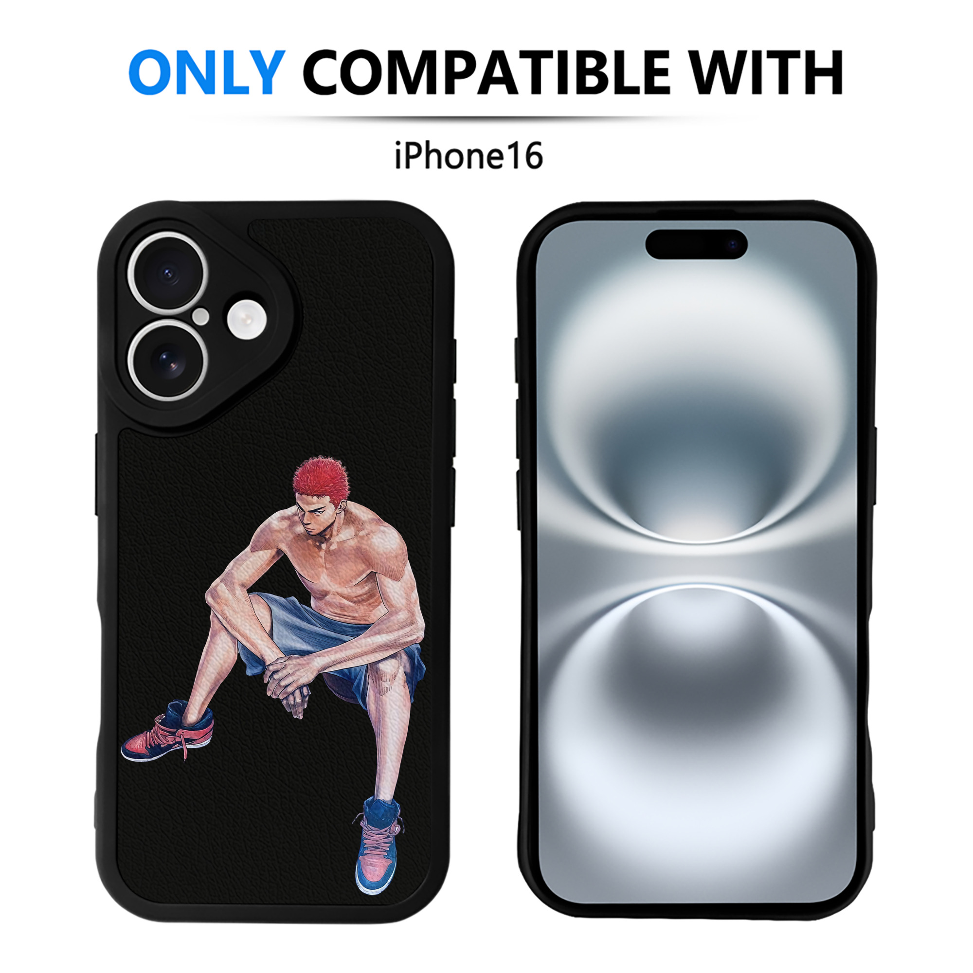 （画像用） SLAM DUNK／スラムダンク 【iPhone 16シリーズ対応】シリコンスマホケース（レザー調） 材質：シリコン